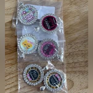 Beaded Necklace Pendant Charms for Girls – Rhinestone – New Bundle